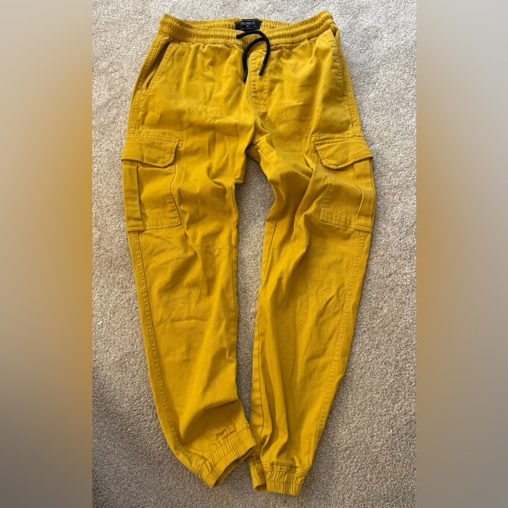 Forever 21 Mustard Cargo Pants